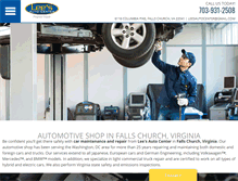 Tablet Screenshot of leesautocenterva.com